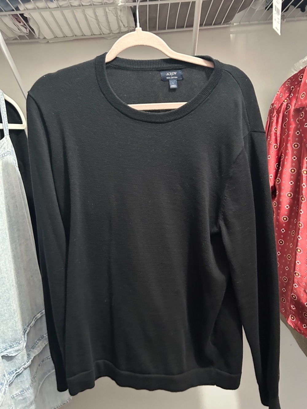 J. Crew Black Crewneck Sweatshirt